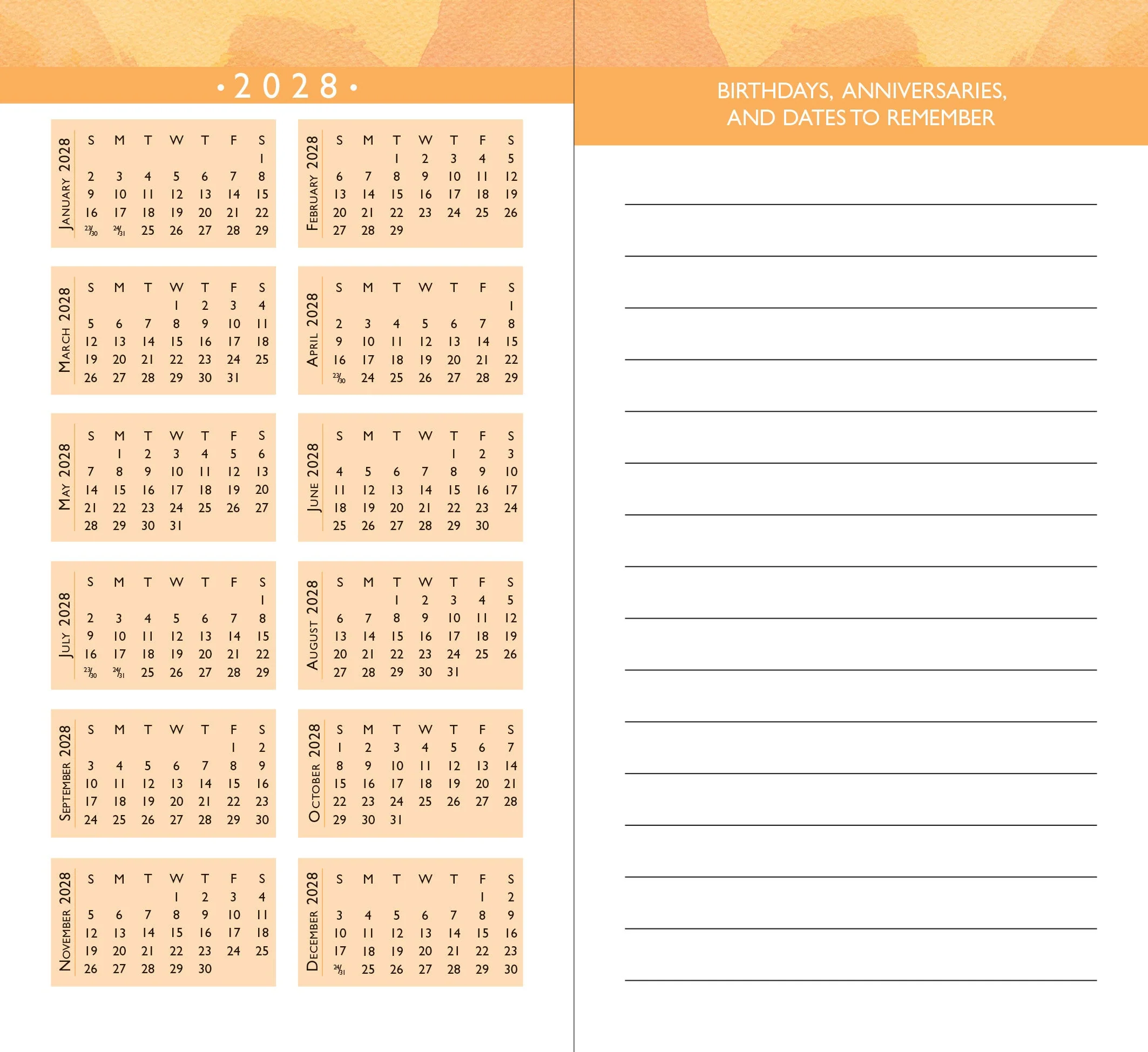 2026-27 Soleil 2-Year Pocket Planner - Image 5