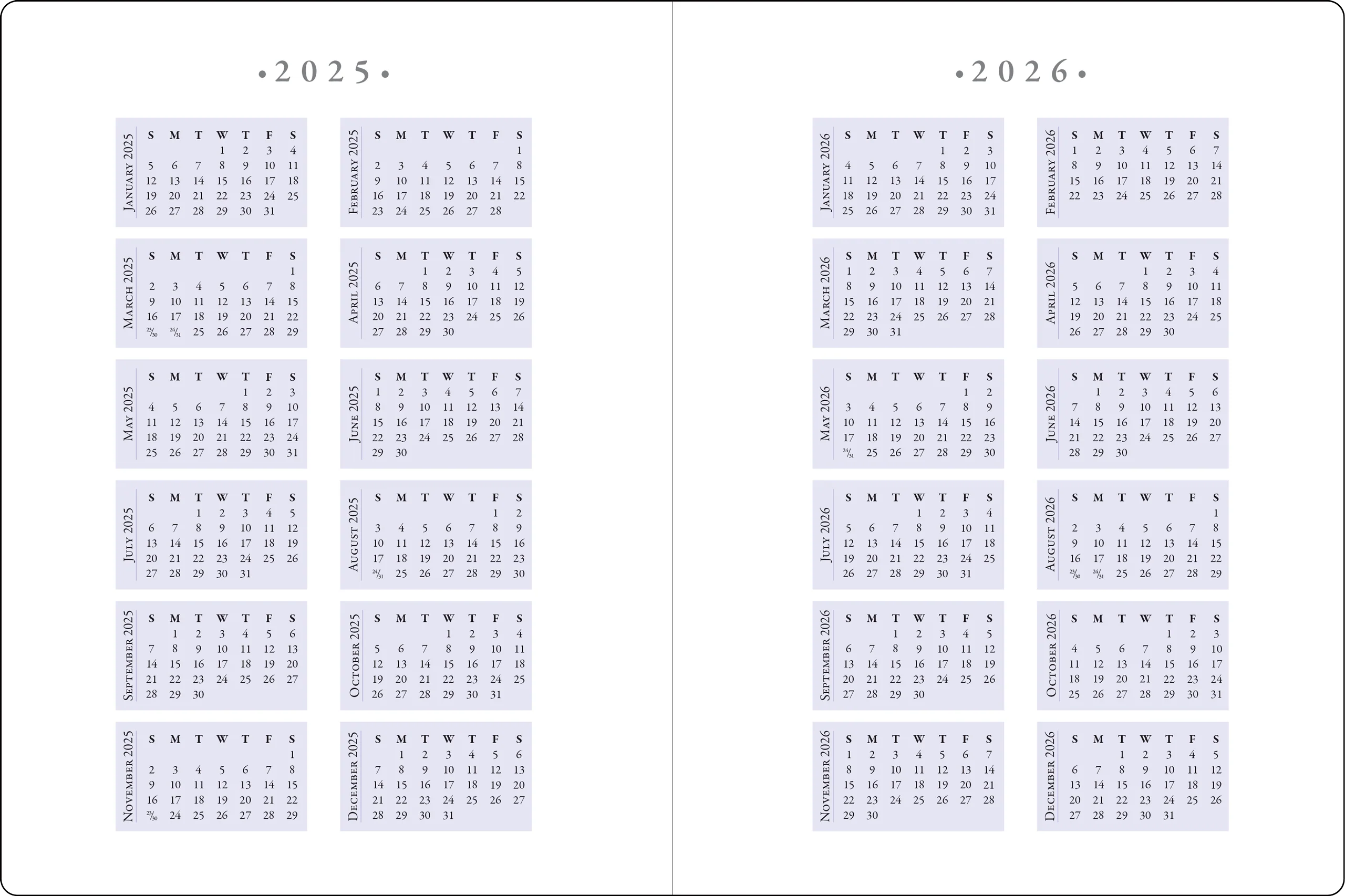 2026 Hydrangeas Family Weekly Planner - Image 4