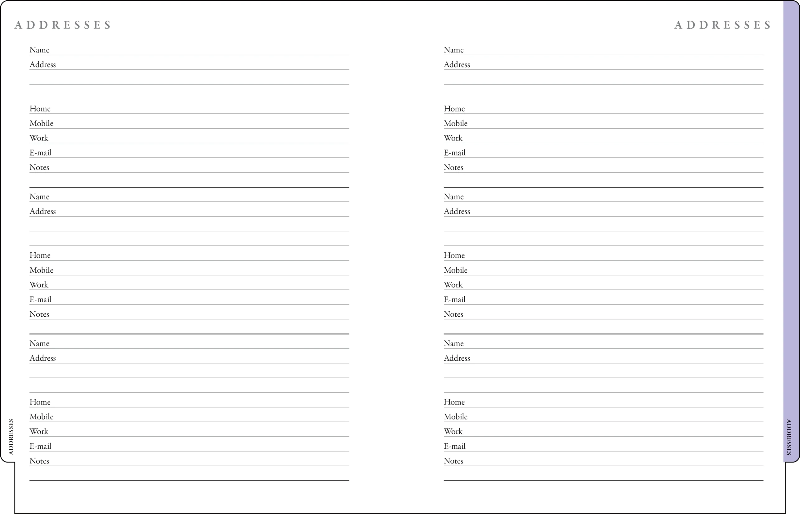 2026 Hydrangeas Family Weekly Planner - Image 7