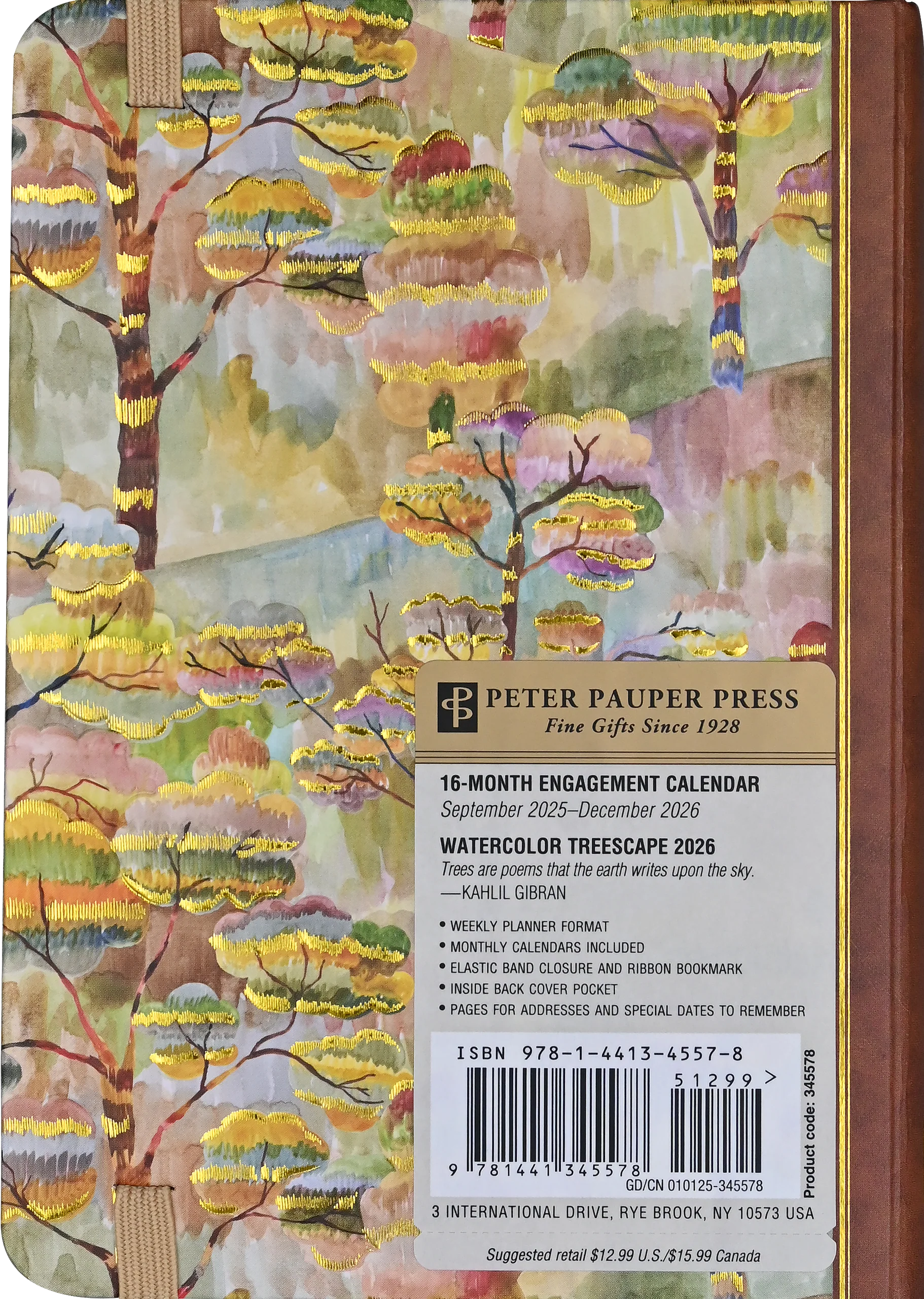 2026 Watercolor Treescape Weekly Planner - Image 6