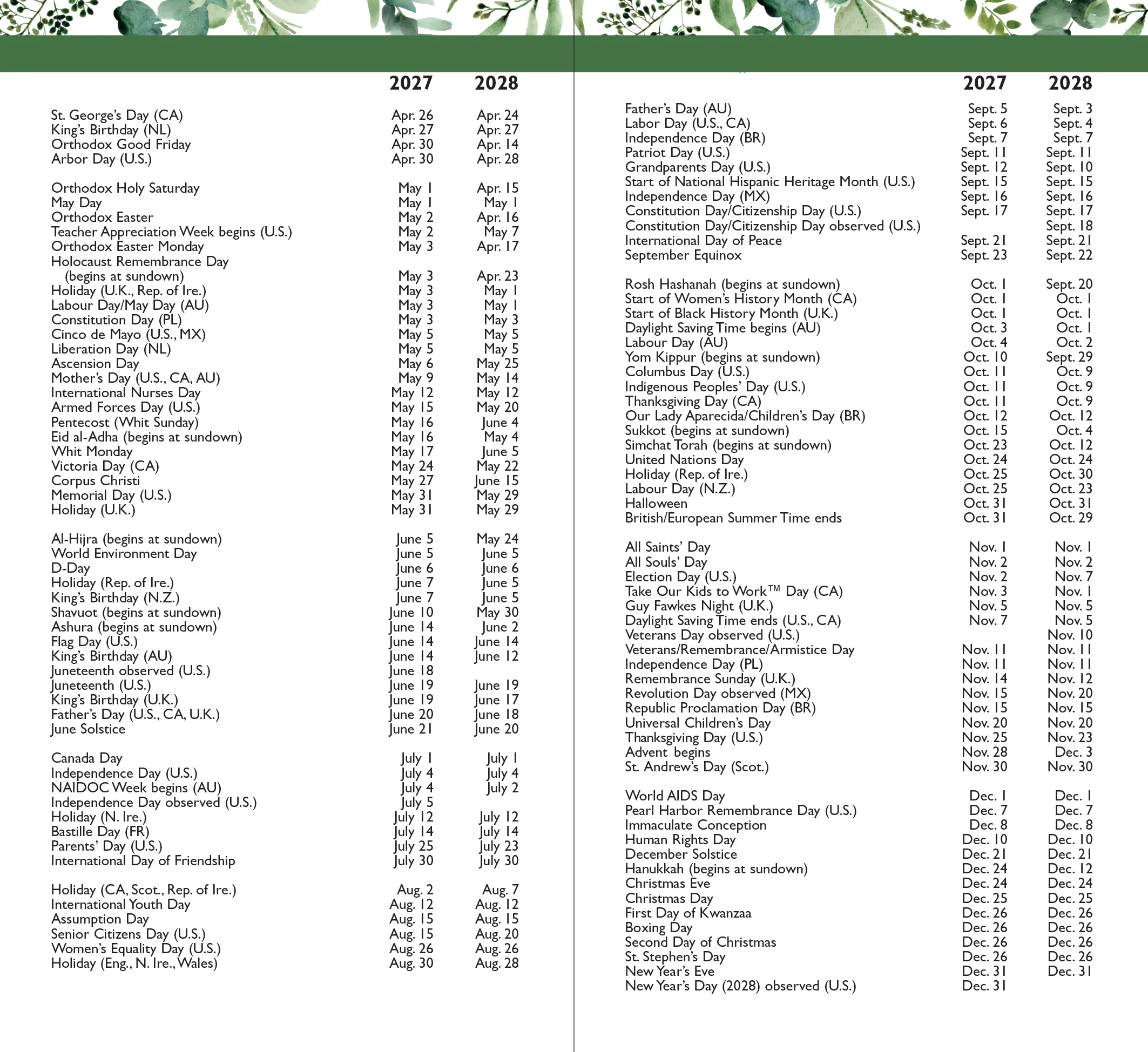 2027-28 Eucalyptus 2-Year Pocket Planner - Image 3