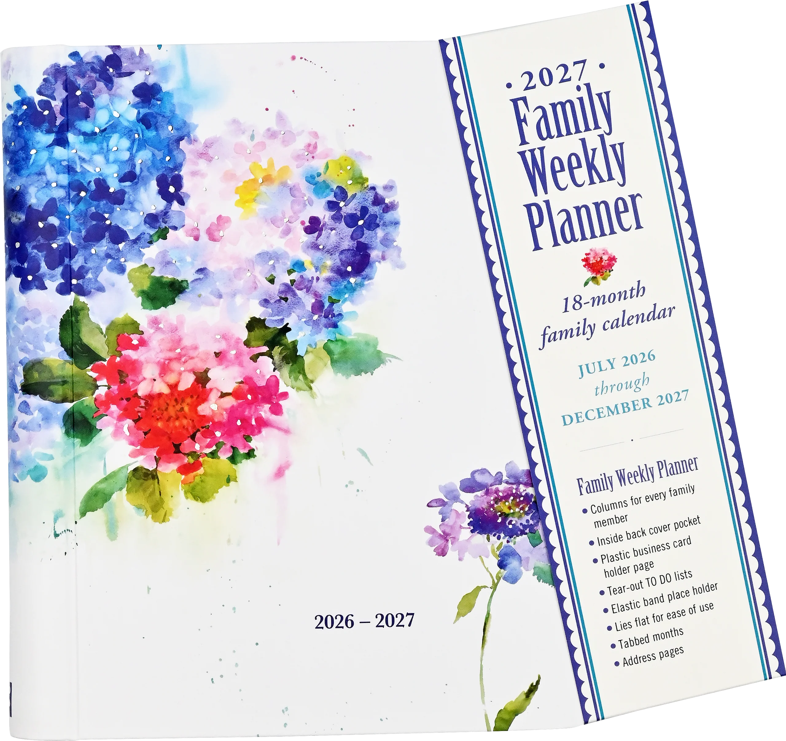2027 Hydrangeas Family Weekly Planner - Image 3