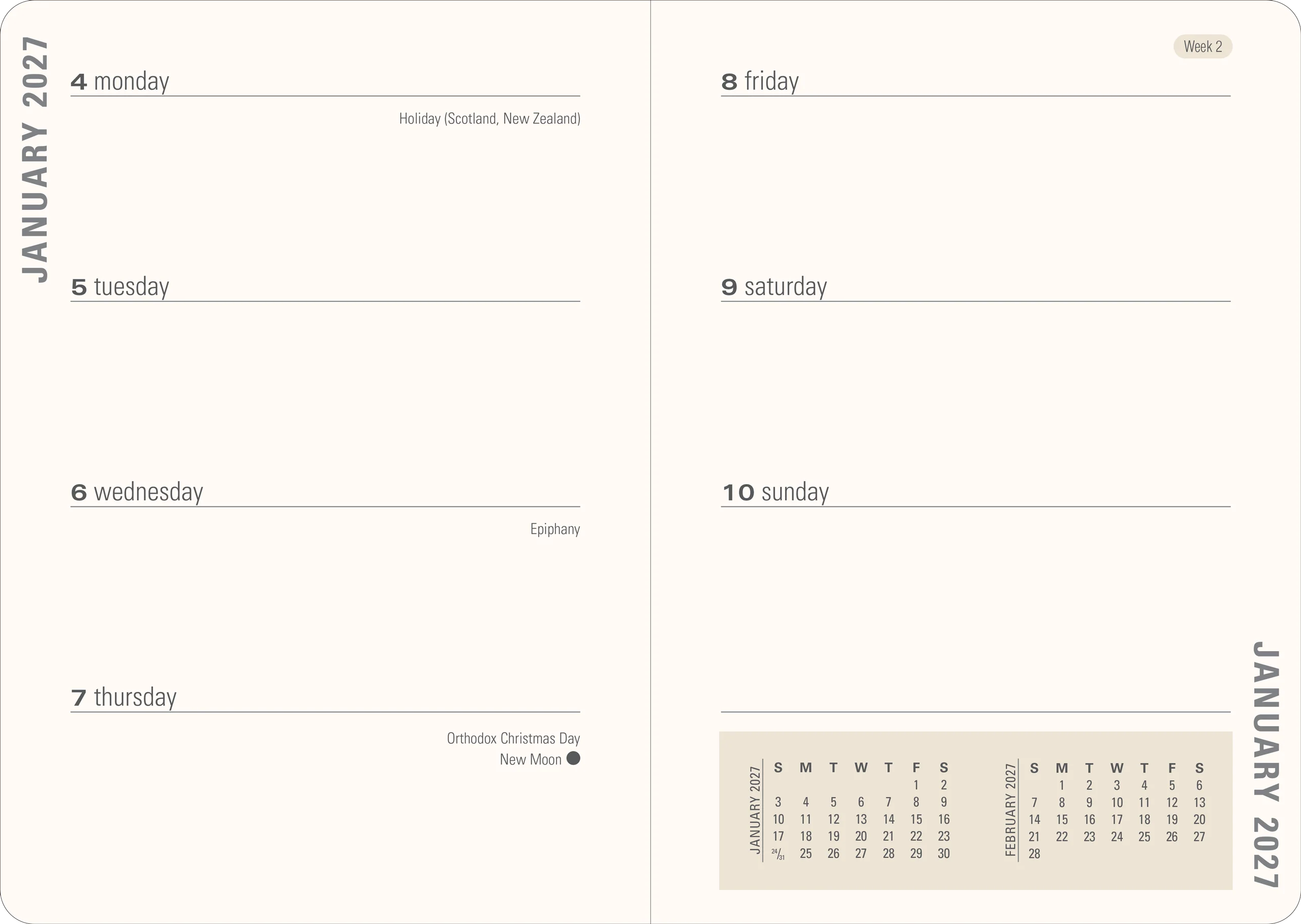 2027 Persian Grove Weekly Planner - Image 3