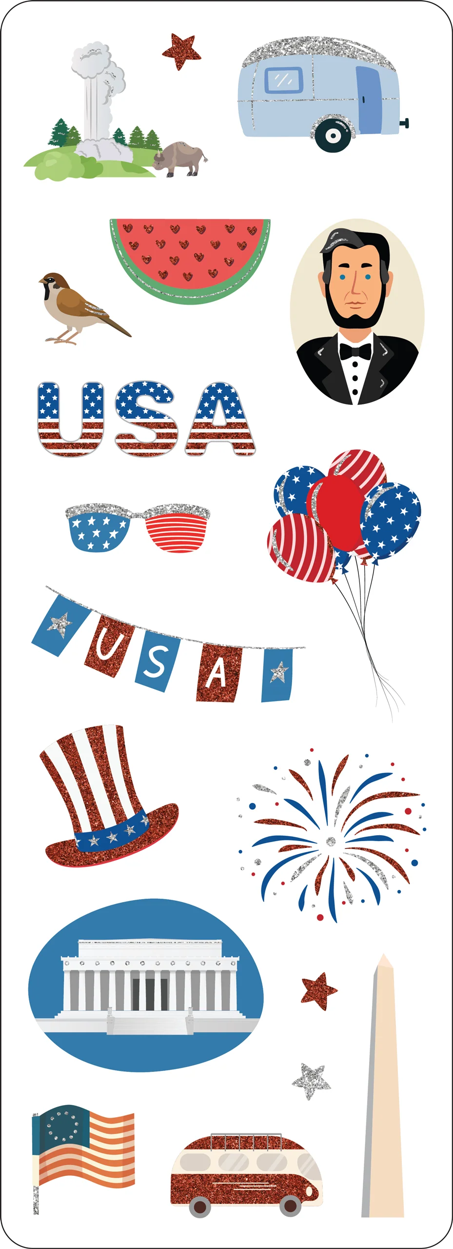 America Sticker Set - Image 4