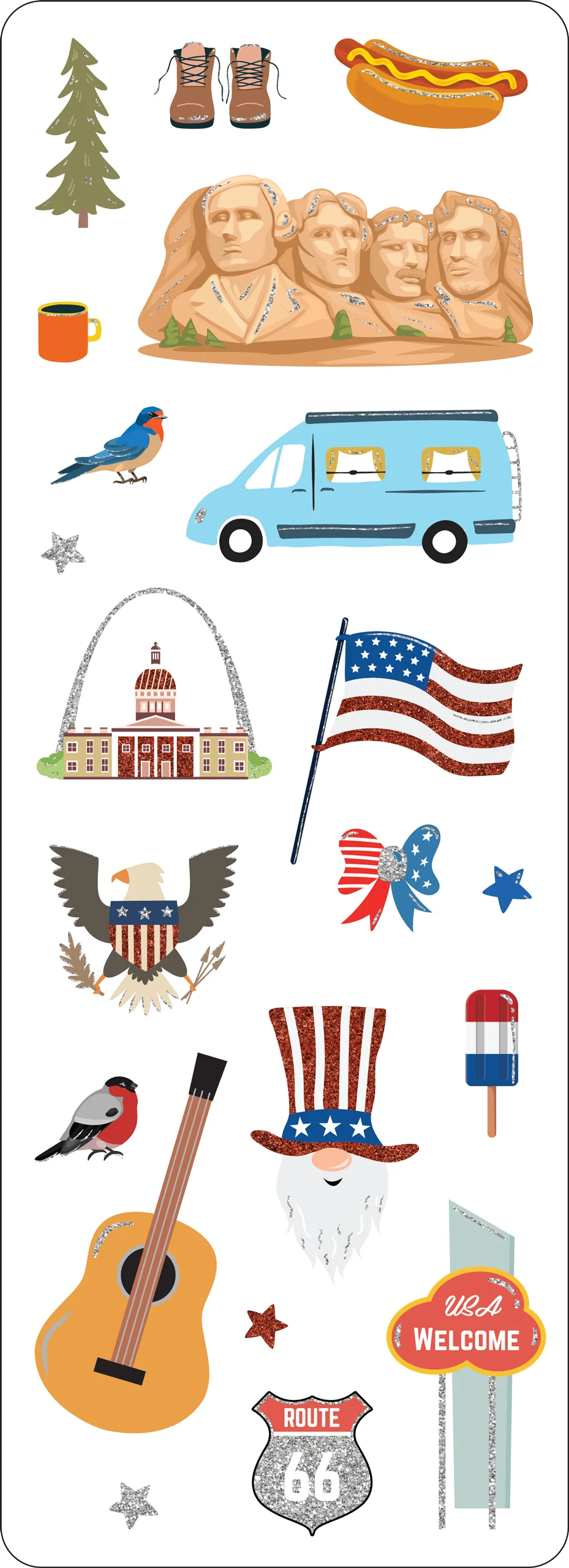America Sticker Set - Image 5