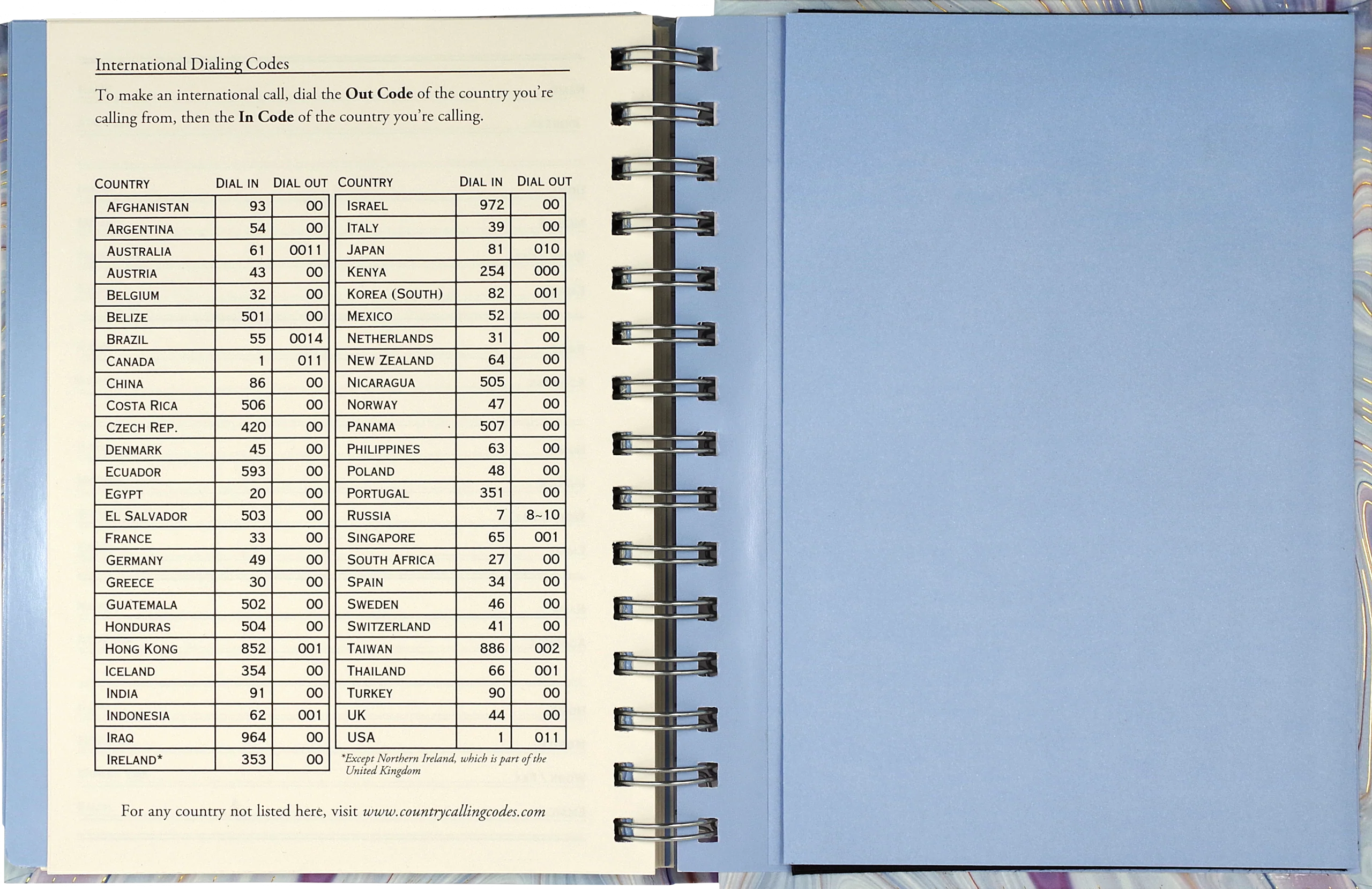 Blue Agate Large Address Book - Image 3