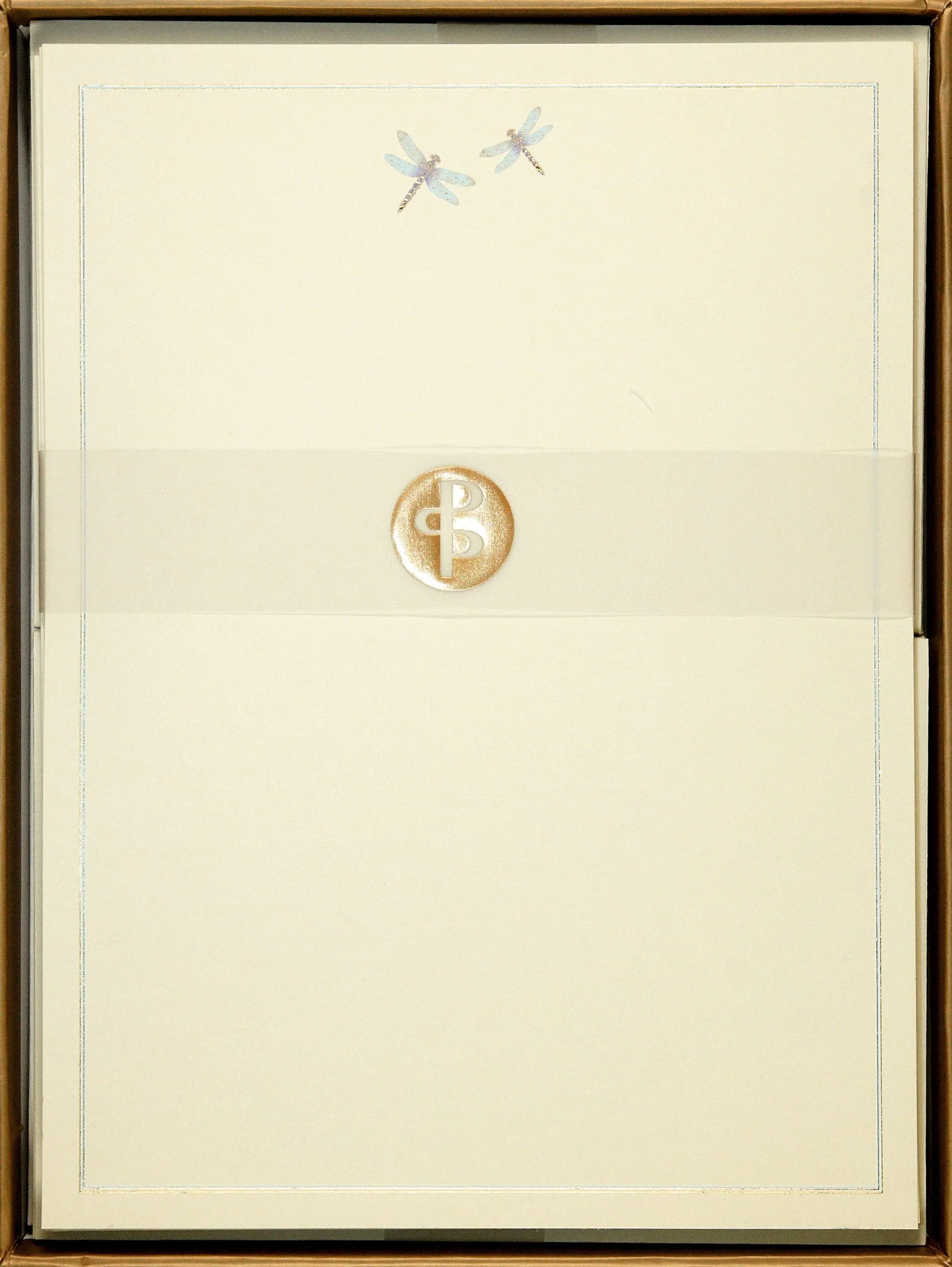 Blue Dragonfly Stationery Set - Image 3