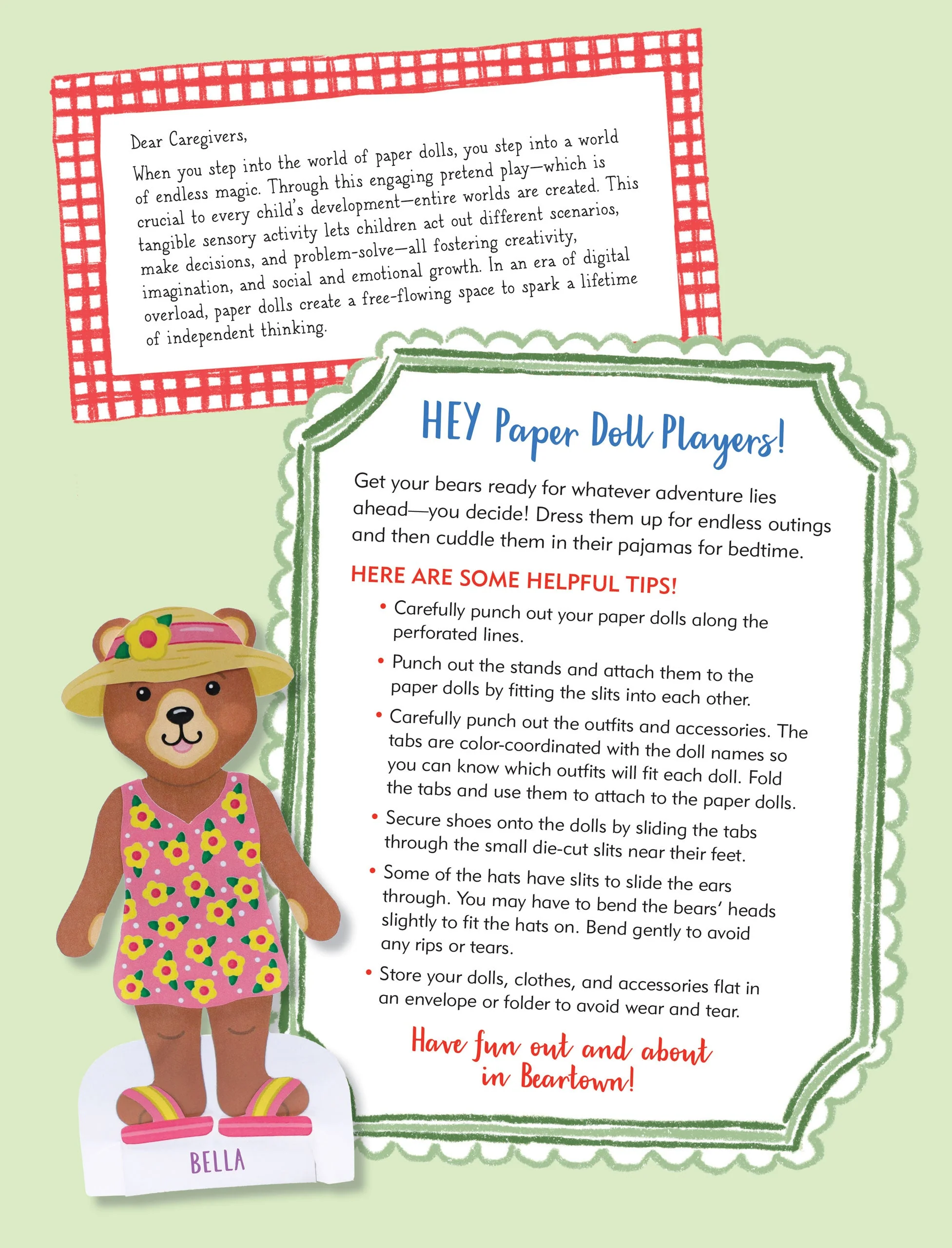 Classic Keepsake Paper Dolls - Beartown - Image 11