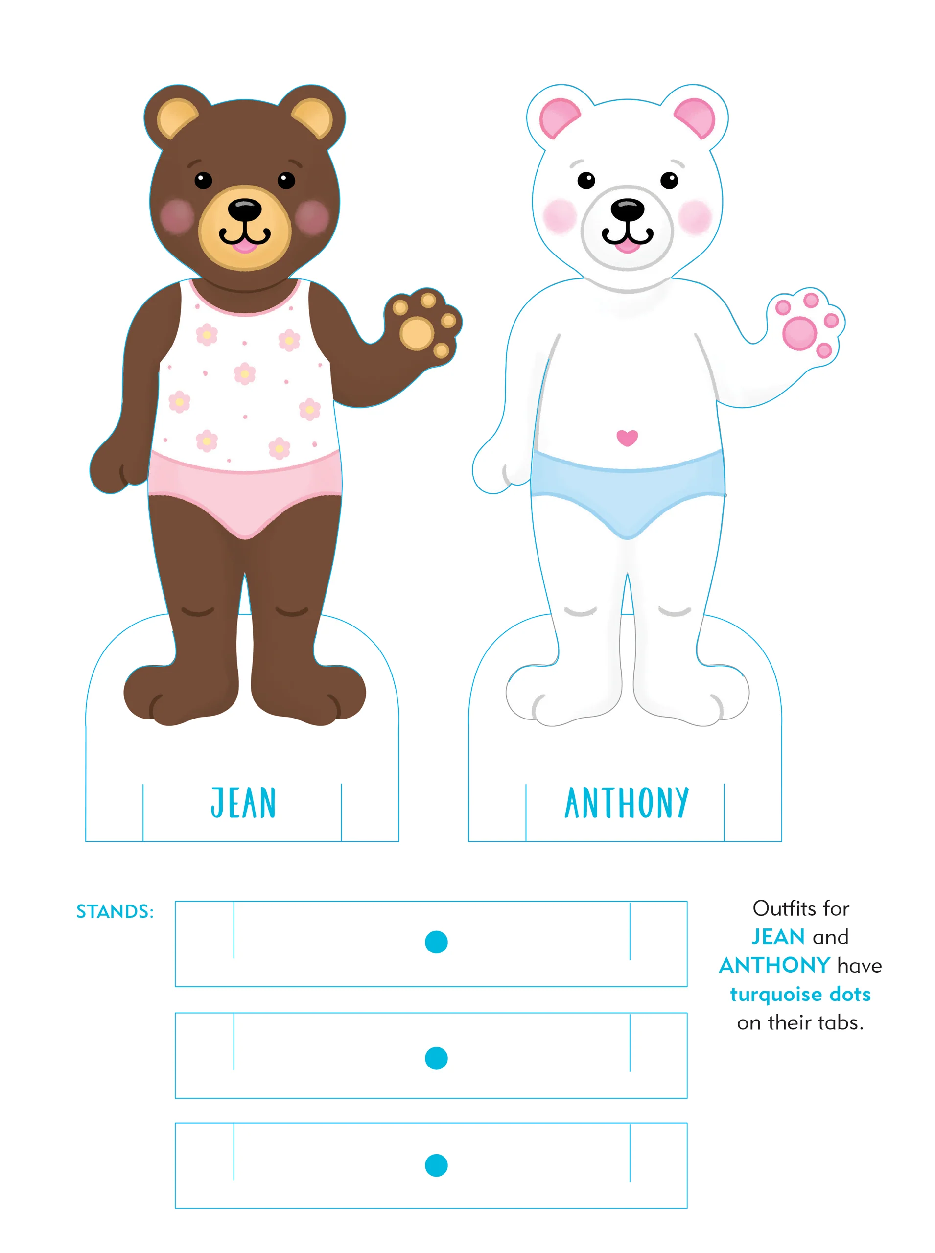 Classic Keepsake Paper Dolls - Beartown - Image 3