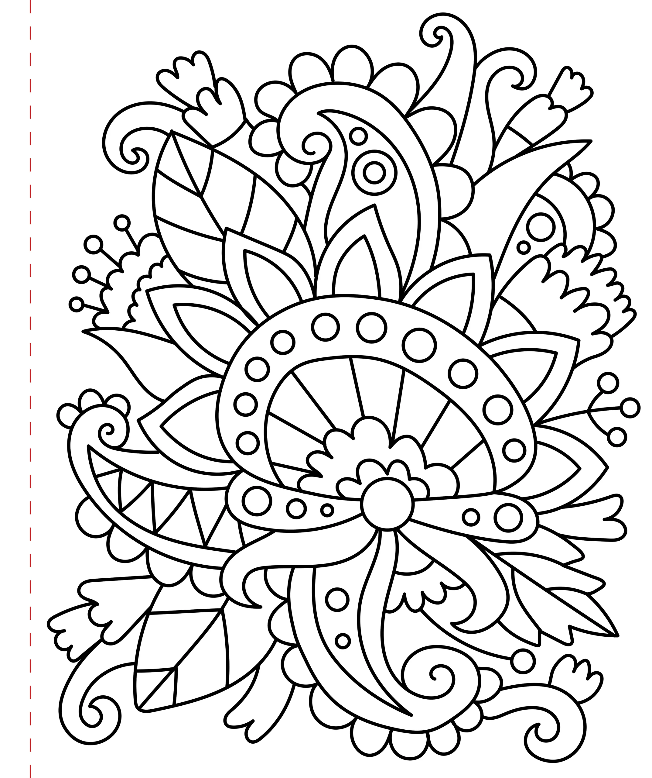 Large Print Coloring Book - Stress-Relief - Image 5
