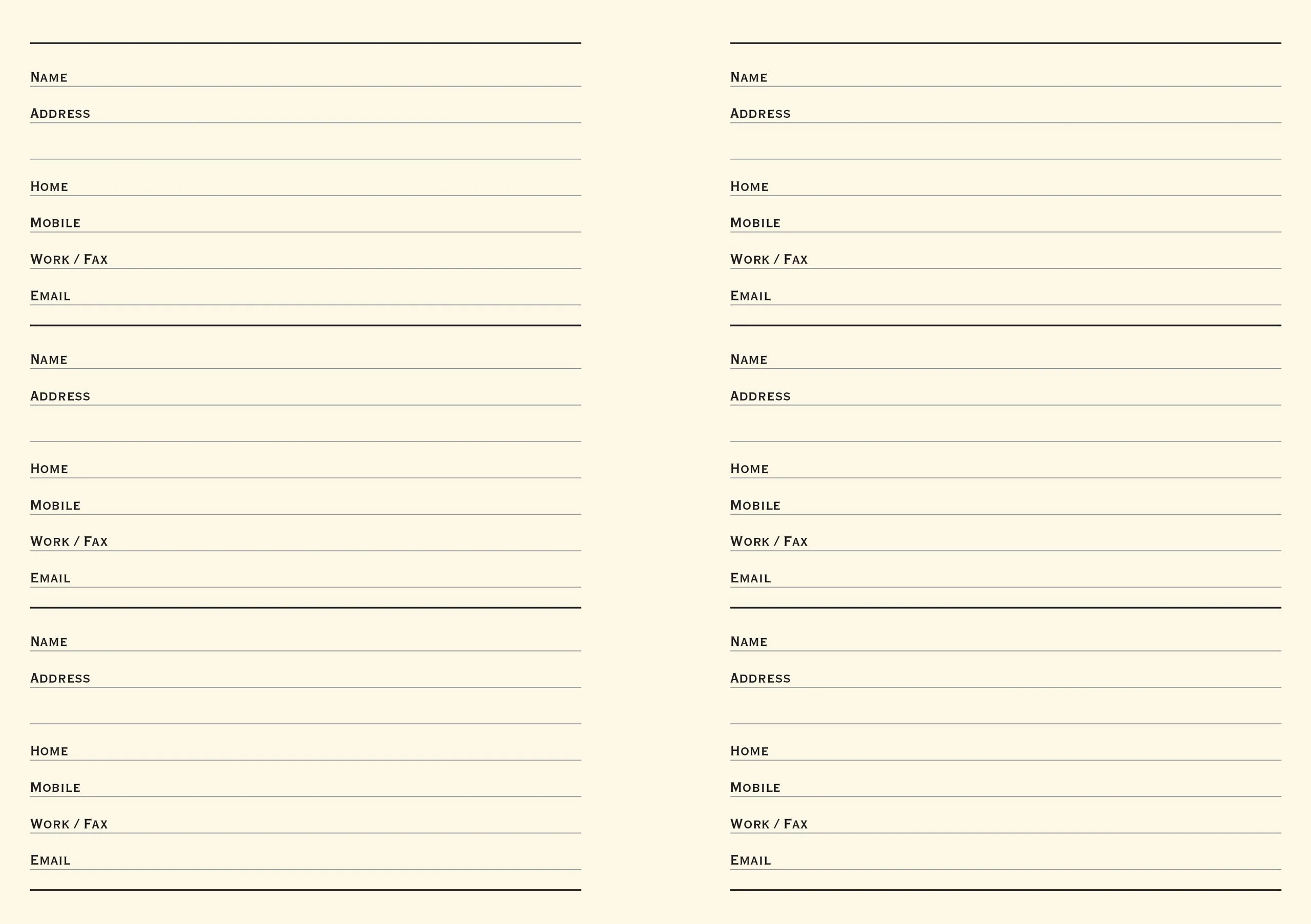 Midnight Floral Large Address Book - Image 3