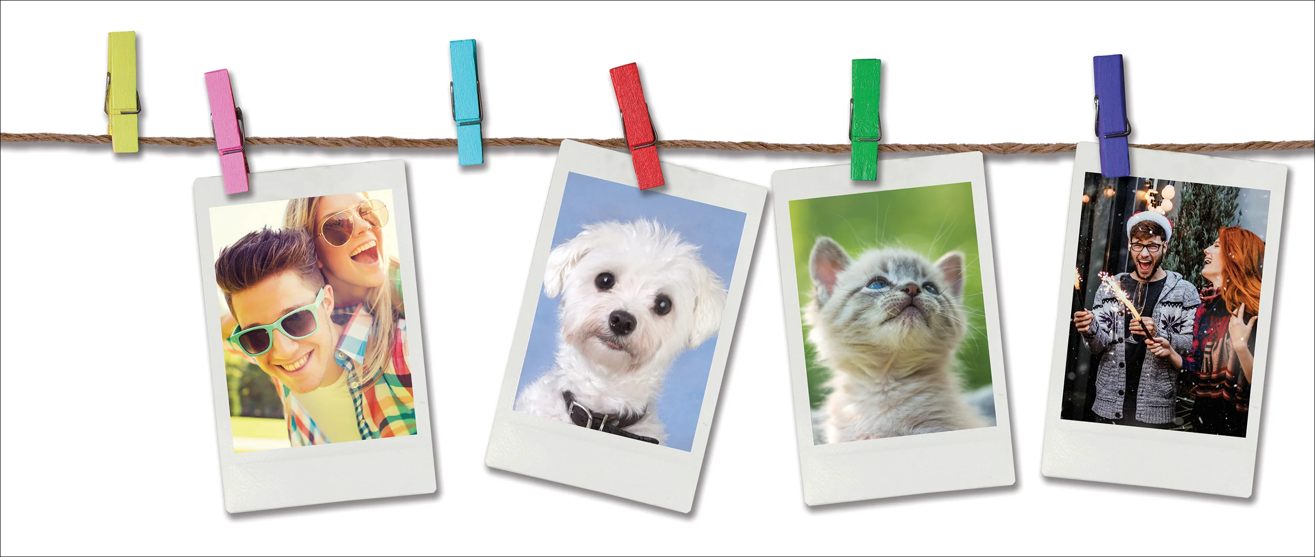 Multicolor Instant Film Photo Clips - Image 3