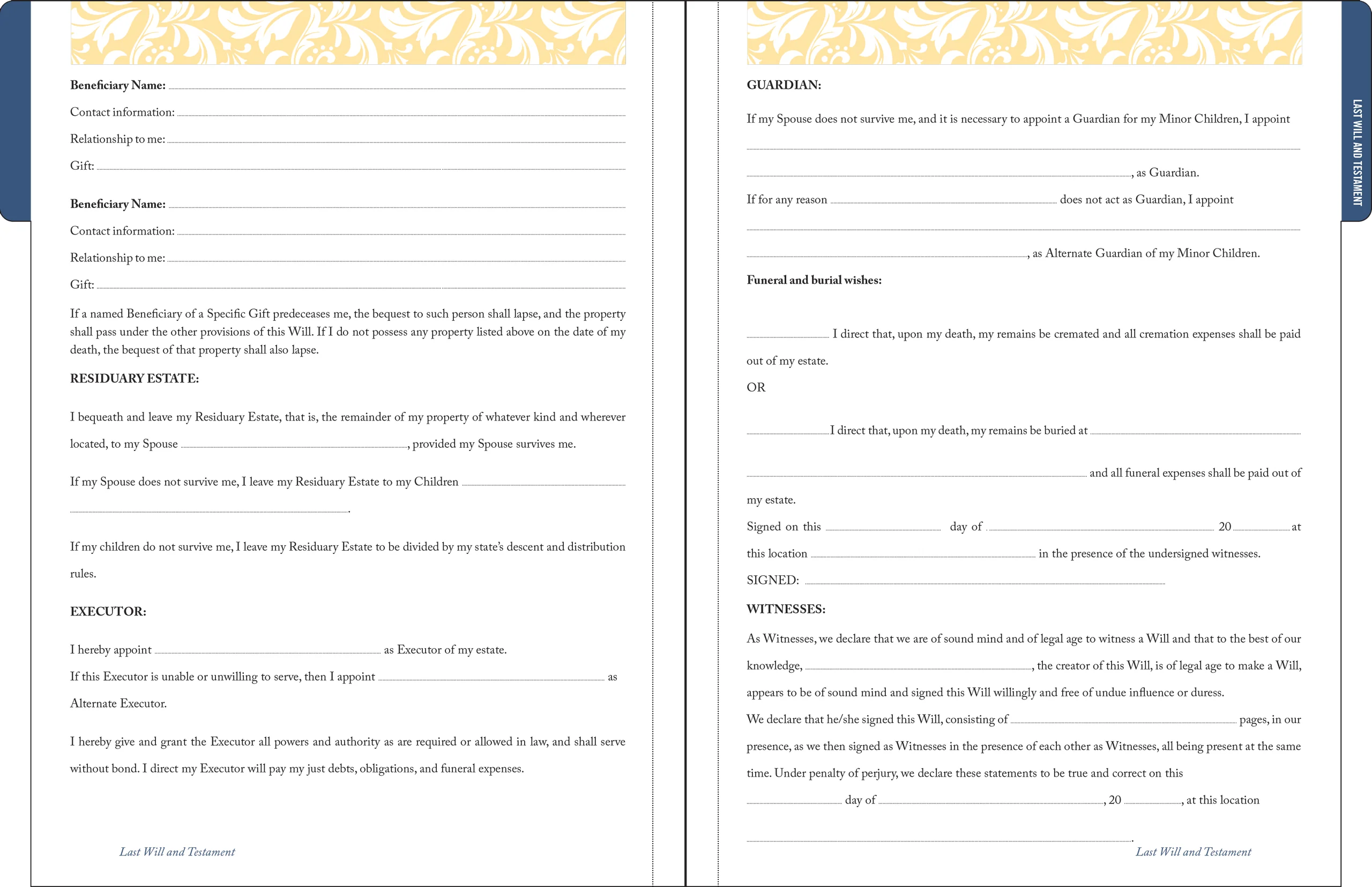 My Family Estate Legal Document Kit - Image 6