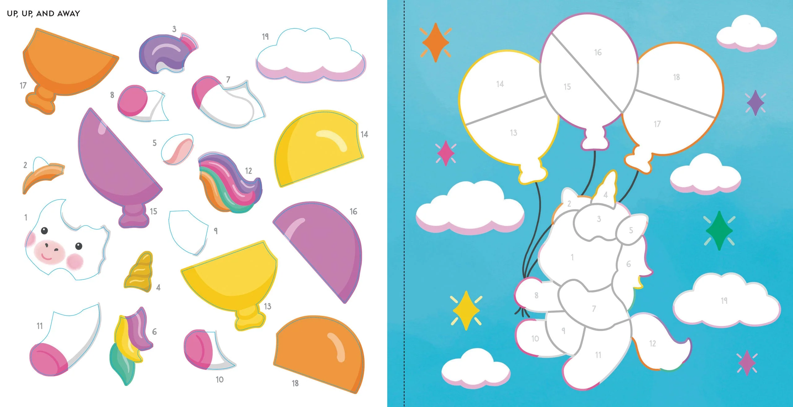 My First Color-by-Sticker Book -- Baby Unicorn Sparkles - Image 4