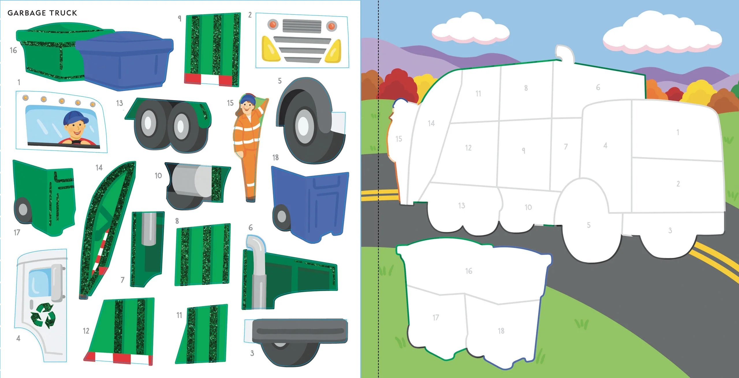 My First Color-By-Sticker Book -- Cars, Trucks, & Trains - Image 4