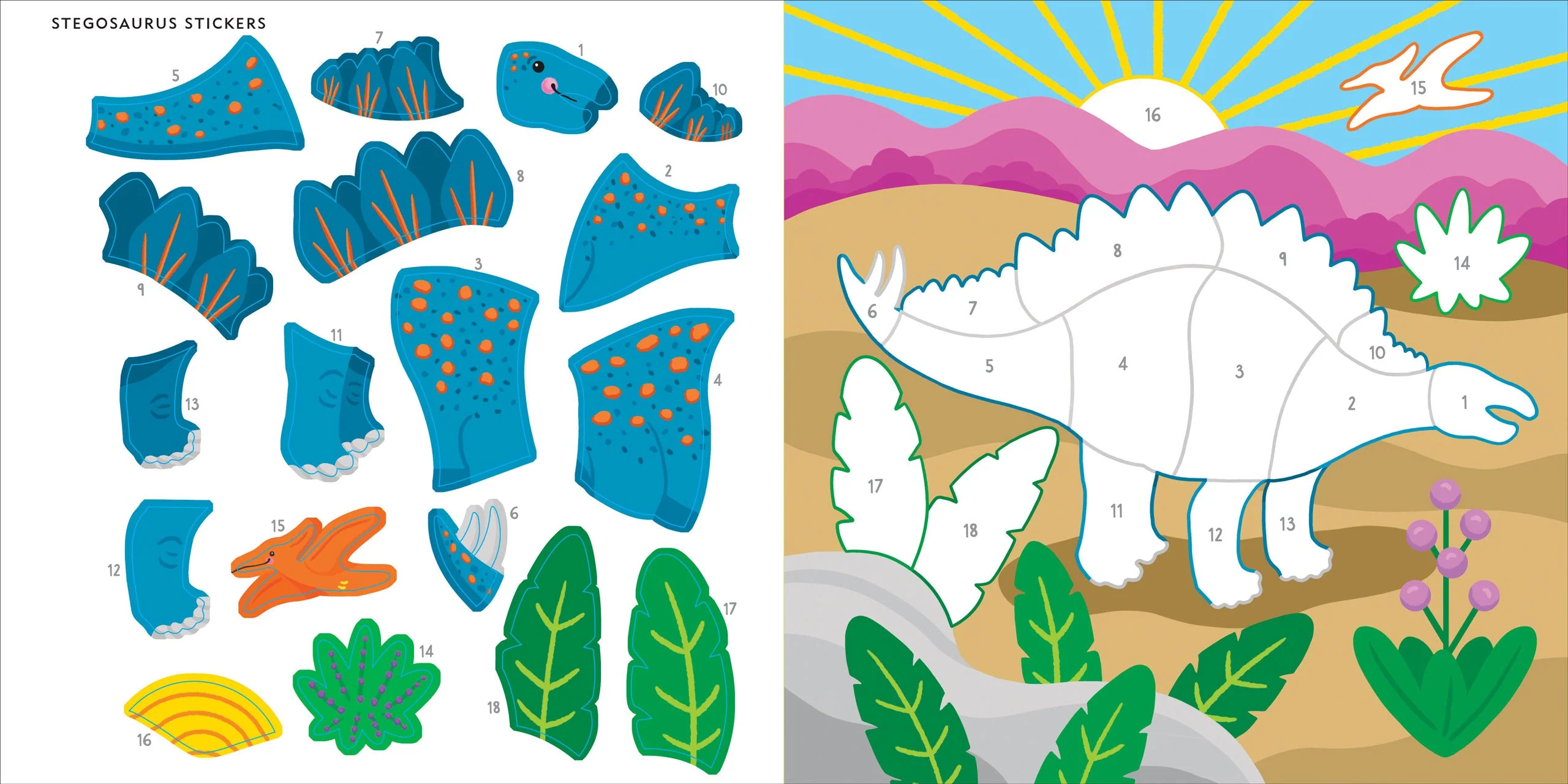 My First Color-by-Sticker Book -- Dinosaurs - Image 3