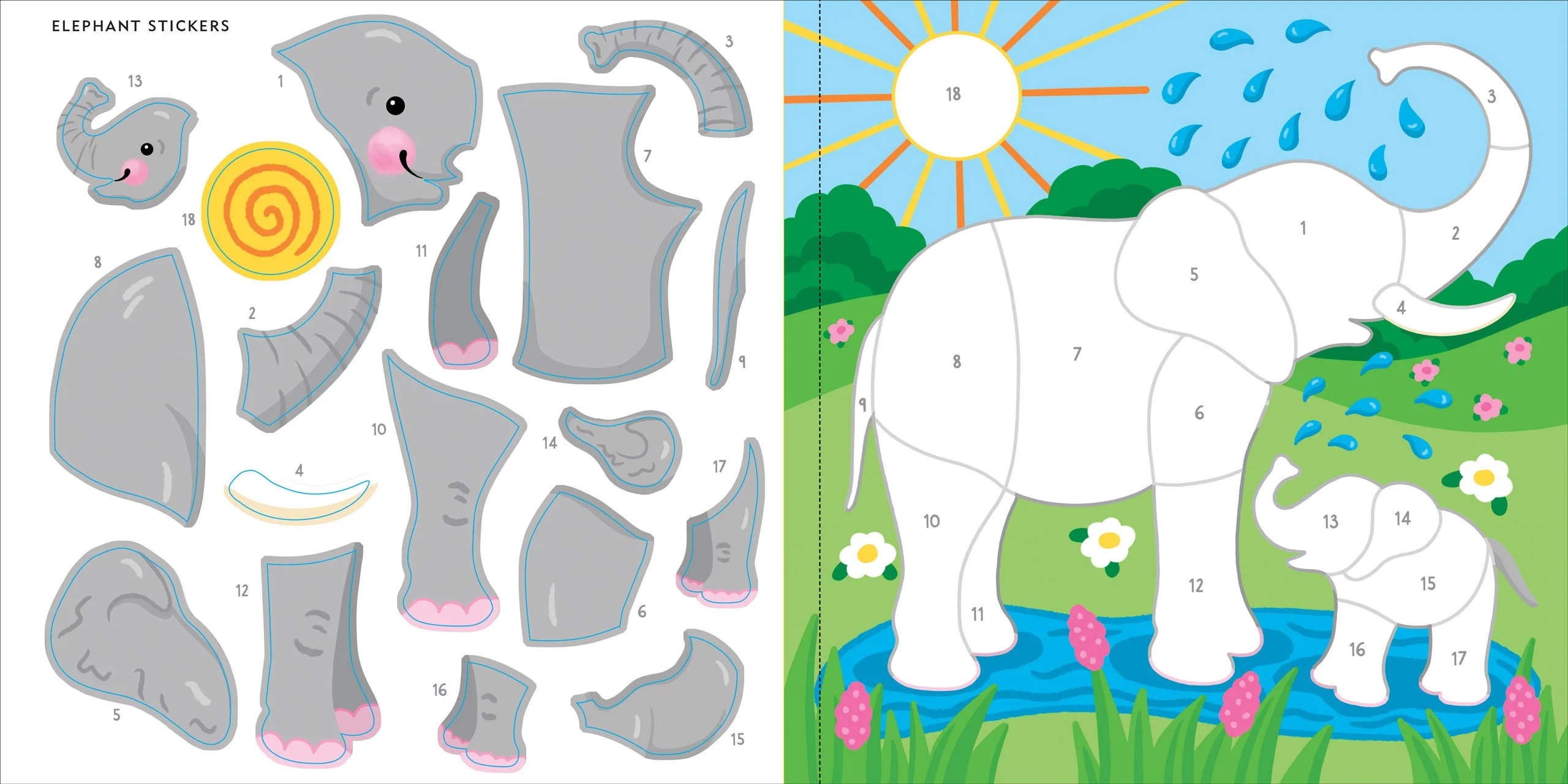 My First Color-by-Sticker Book -- Wild Animals - Image 5