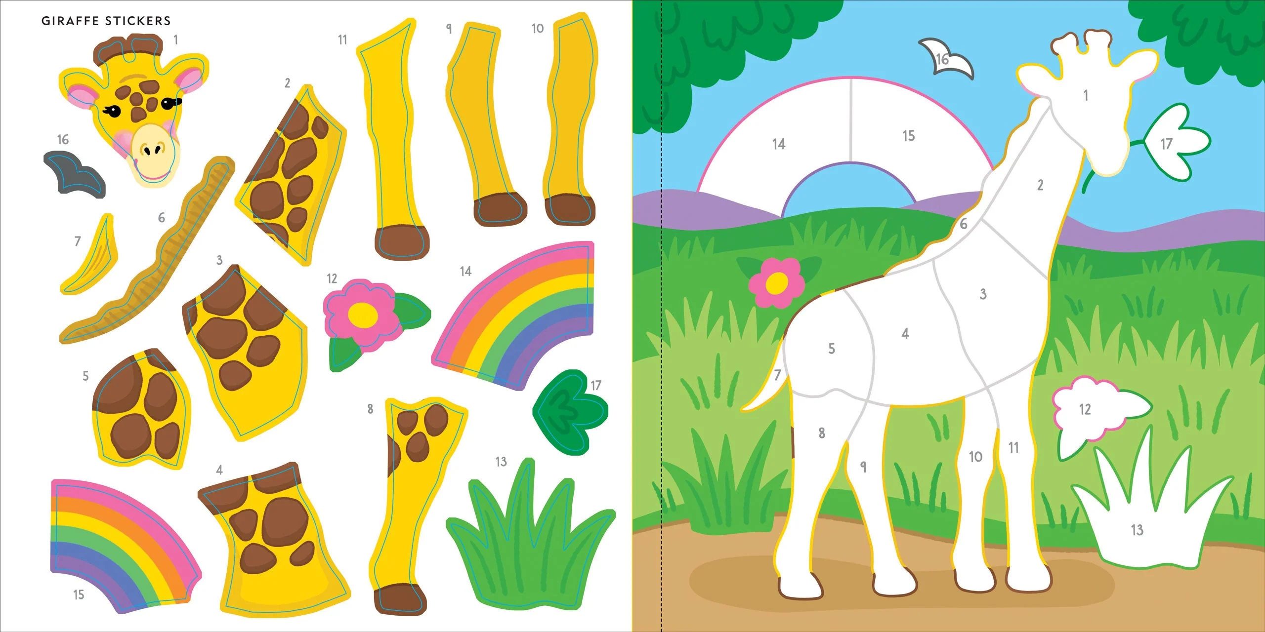 My First Color-by-Sticker Book -- Wild Animals - Image 6