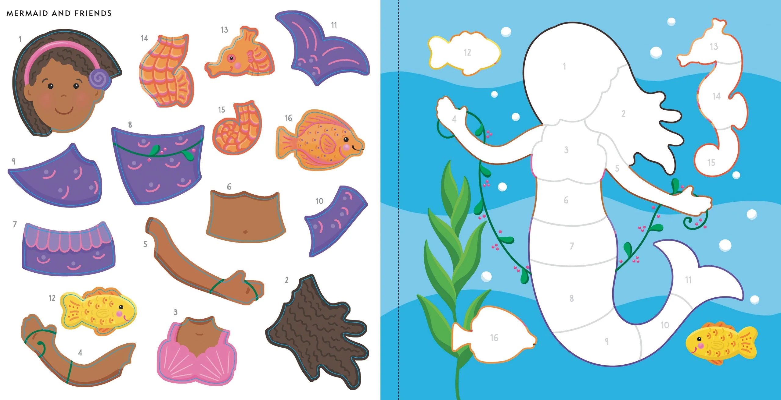 My First Color-by-Sticker Book -- Mermaids & More - Image 3