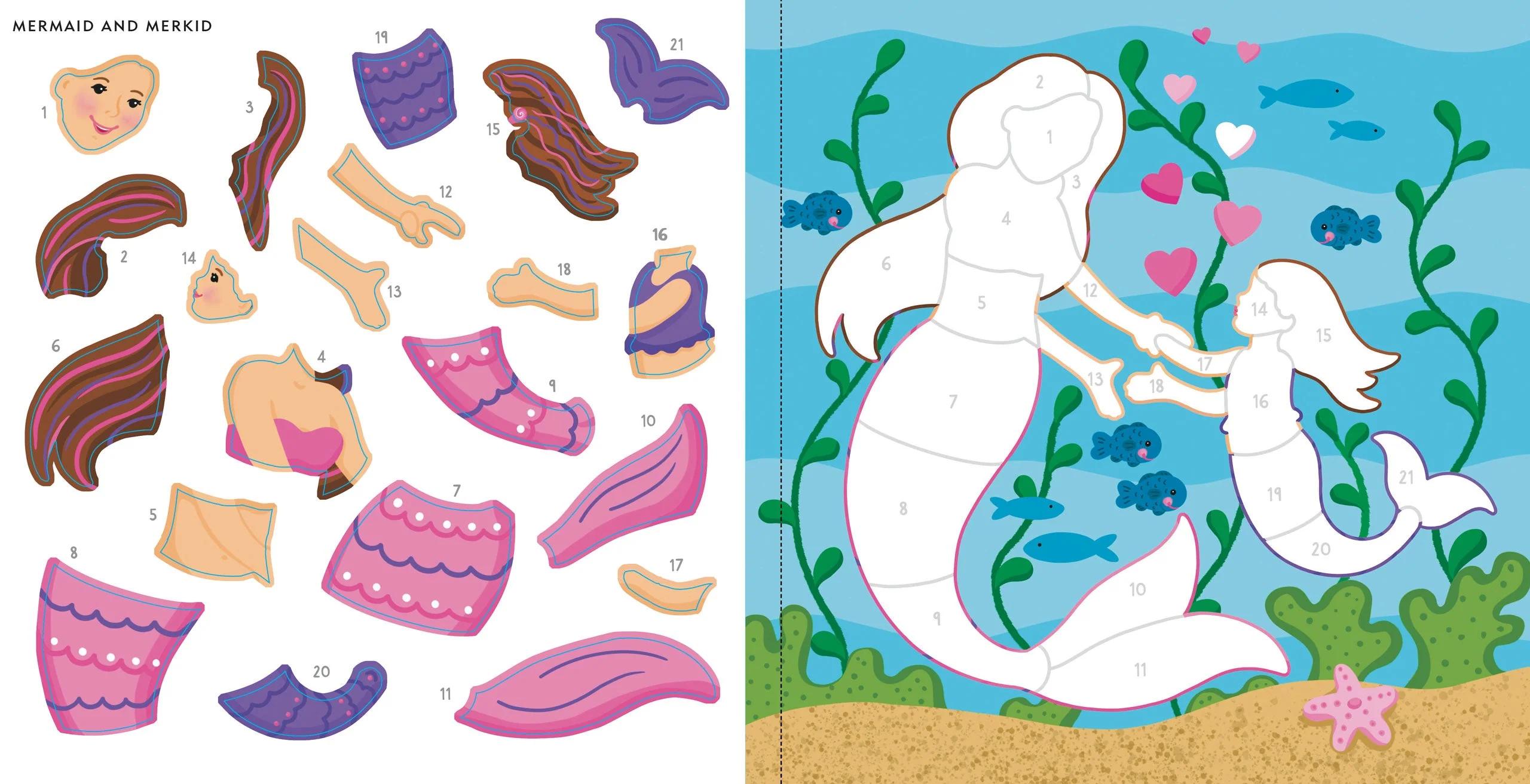 My First Color-by-Sticker Book -- Mermaids & More - Image 6