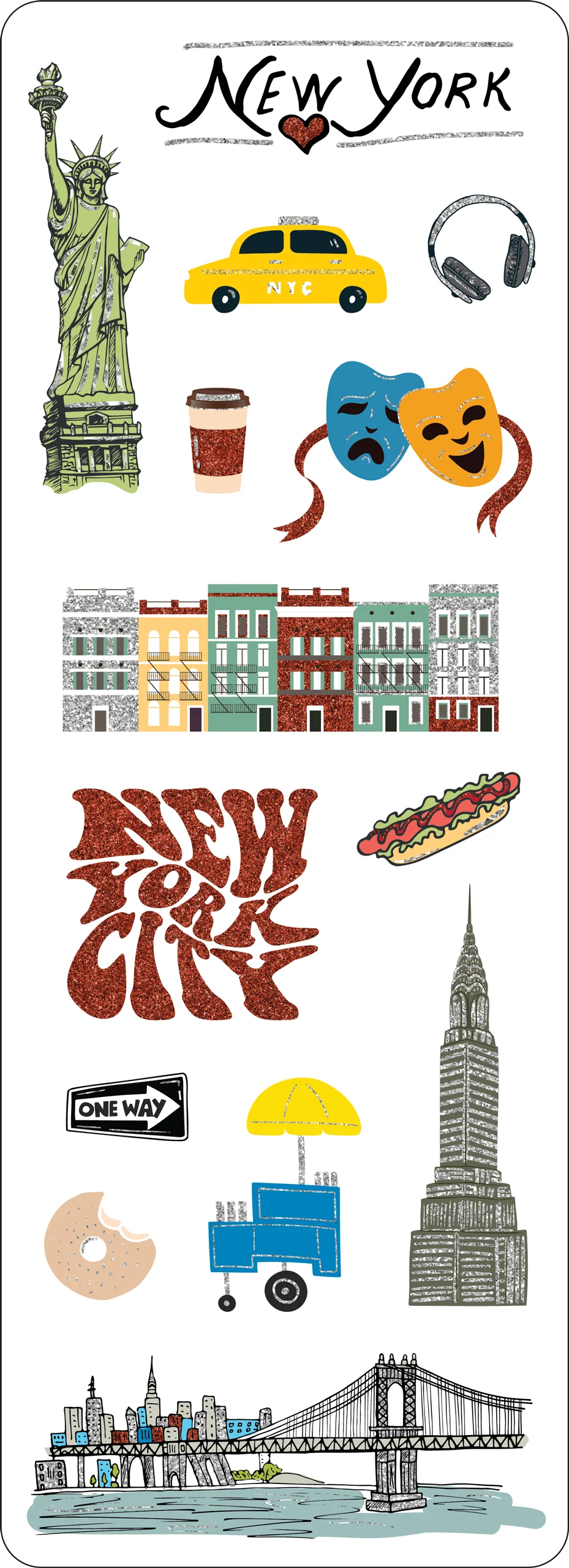 New York City Sticker Set - Image 4