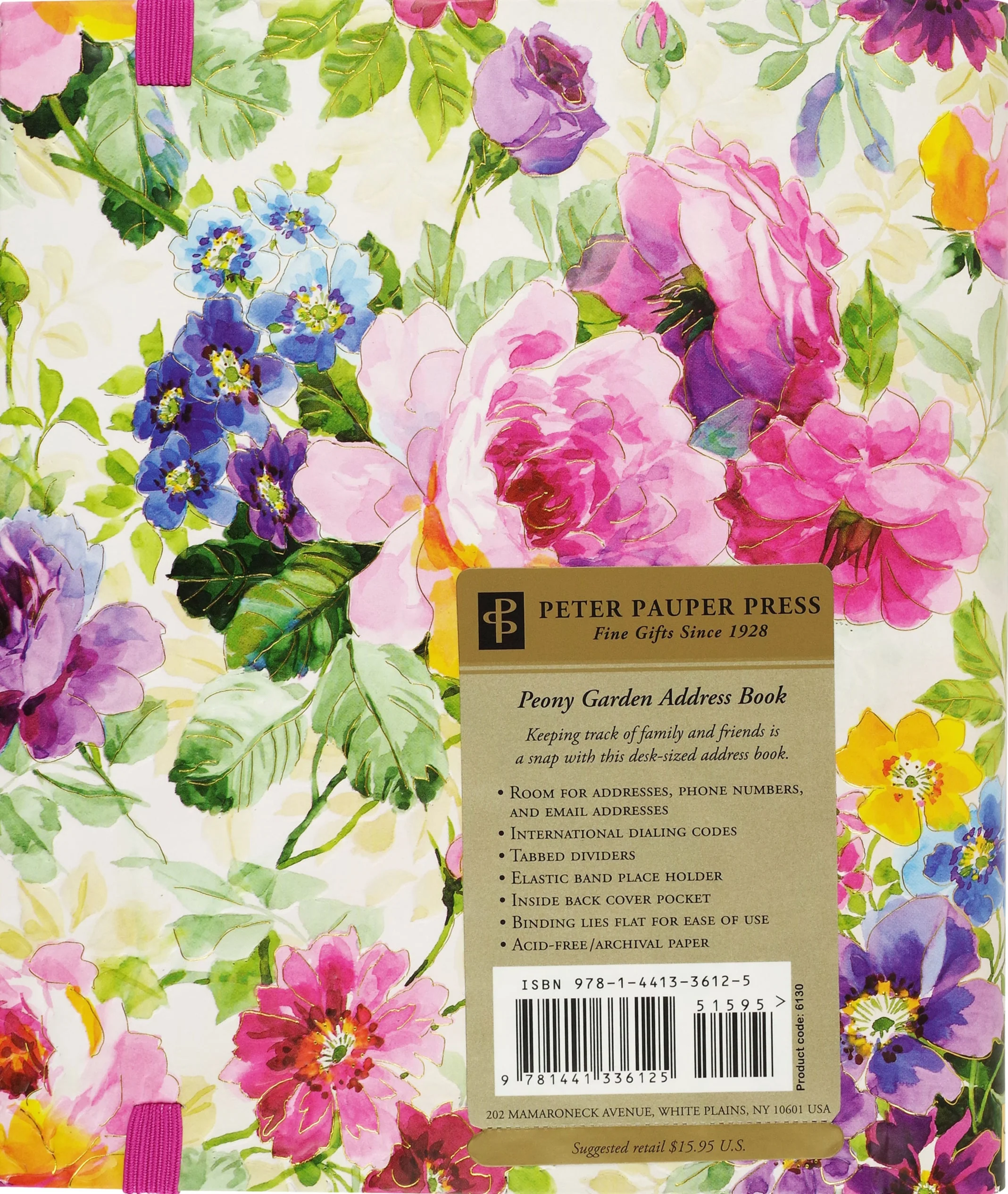 Peony Garden Large Address Book - Image 4