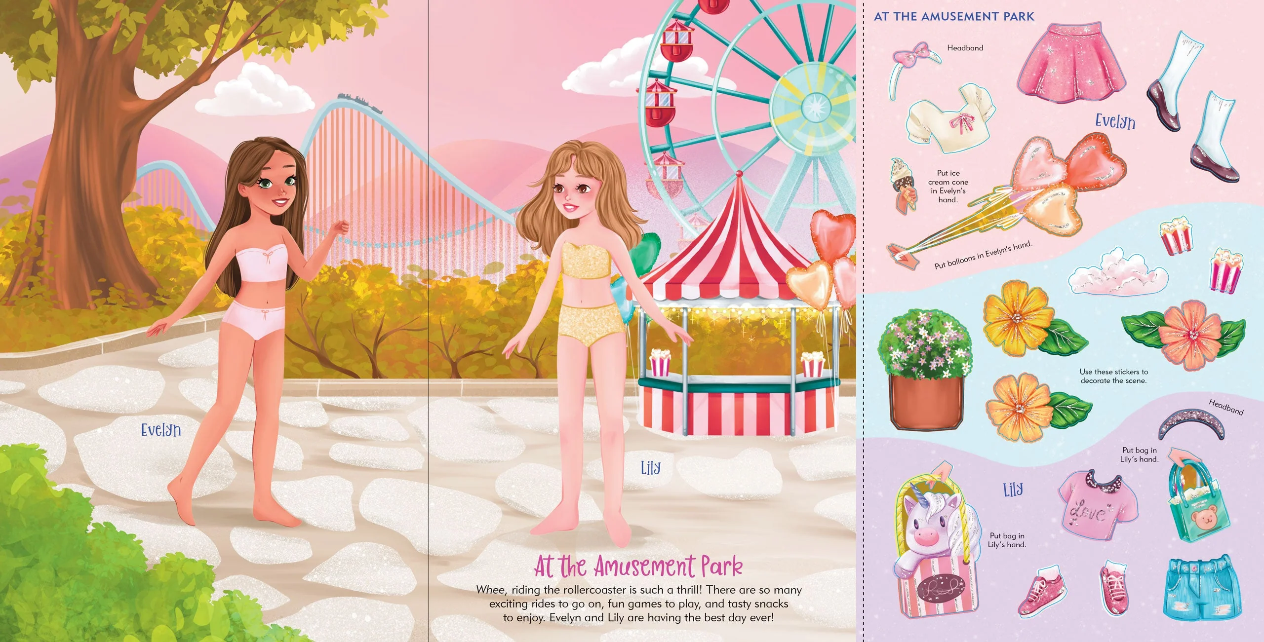 Vacation Sticker Doll Dress-Up Book - Image 3