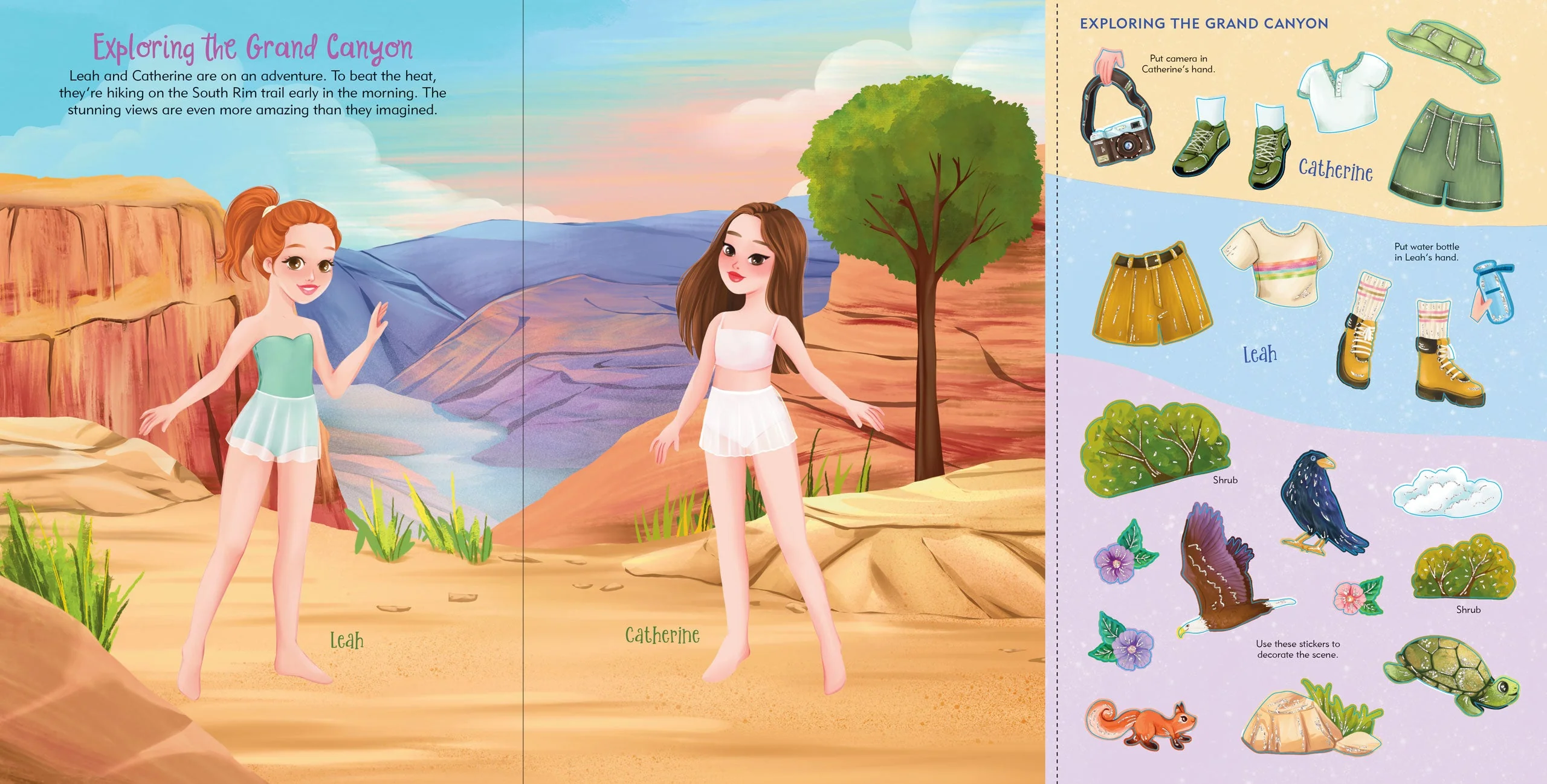 Vacation Sticker Doll Dress-Up Book - Image 4