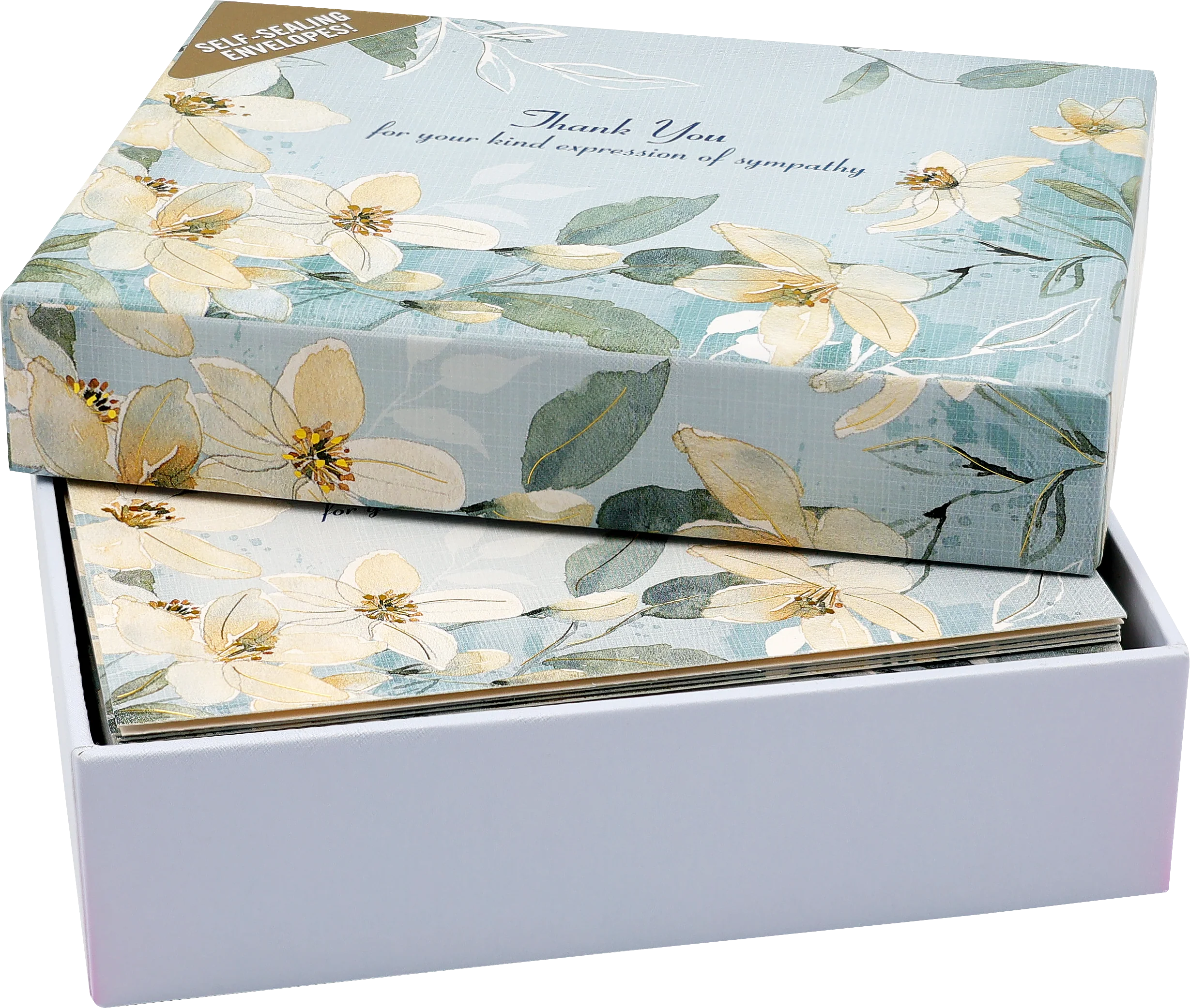 White Jasmine Sympathy Thank You Notes - Image 5